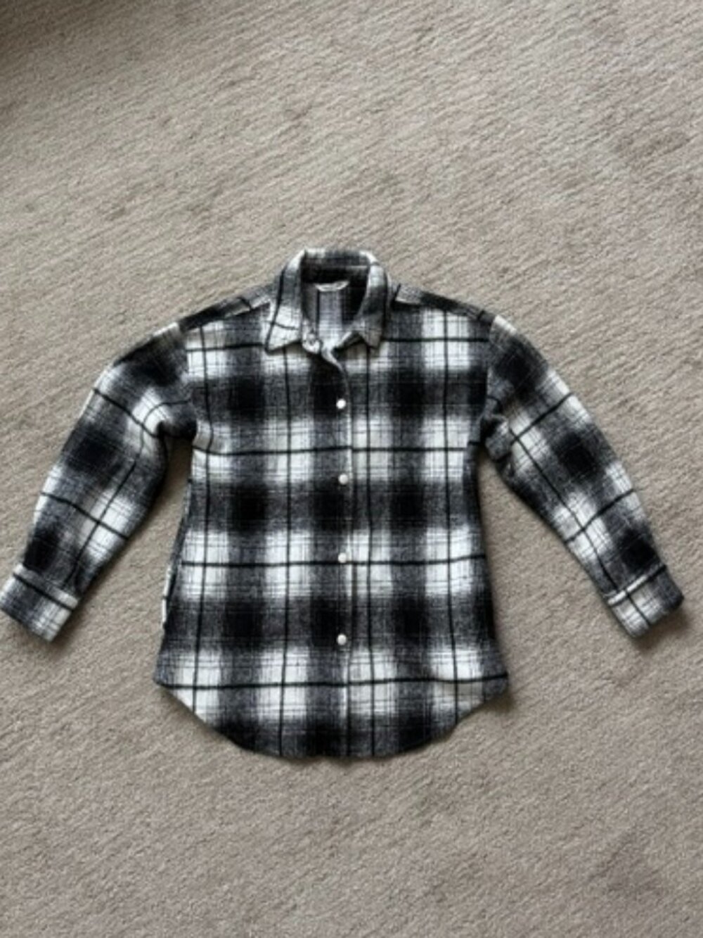 Steve Madden Women's Sophia Plaid Shirt Jacket in Perfect Condition